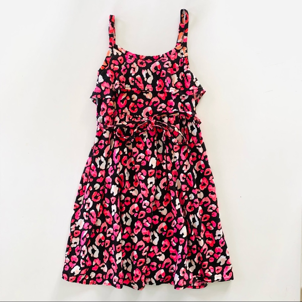 Justice girls sundress with pink cheetah print